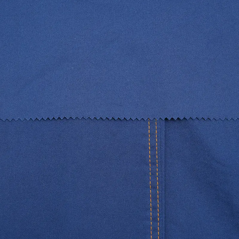 GS3023 Korkean venytetyn puuvillapolyesterin joustavan twill -värjätty kangas